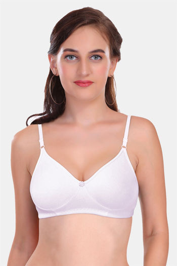 Buy Featherline Padded Non Wired Demi Coverage T-Shirt Bra - Blue
