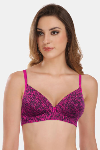 Buy HUGGING ME NON PADDED NON WIRED PINK BRA for Women Online in India