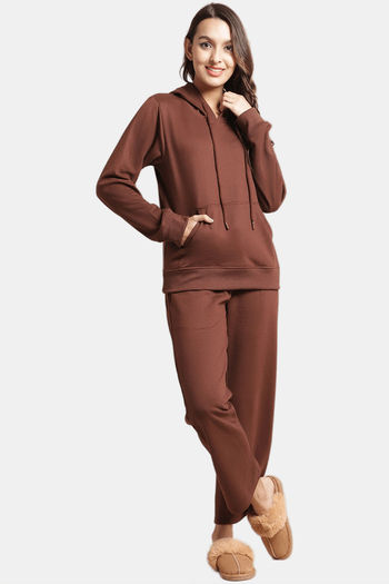 Buy Secret Wish Polyester Full Length Nightdress - Brown at Rs.3999 online
