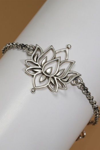 Silver Bracelet For Womens  925 Silver Oxidised Antique Bracelet   Silveradda