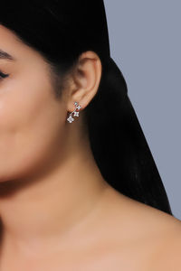 Buy Giva 925 Sterling Silver Rose Gold Clover Dangle Earrings