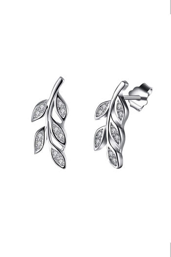Buy LIFE Stylish Silver Leaf Stud Earrings  Shoppers Stop