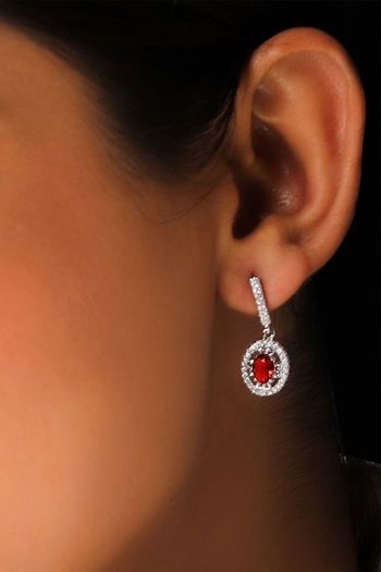 Buy Palace of Silver Peacock Shaped Stud Earrings Online  Aza Fashions