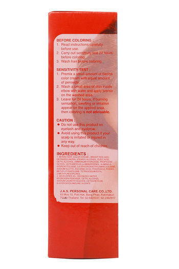 Buy Berina A23 Bright Red Hair Color Cream (60 g) at  online | Beauty  online