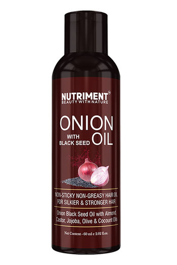 Buy Nutriment Red Onion Black Seed Hair Oil Onion Red- (60 ml)