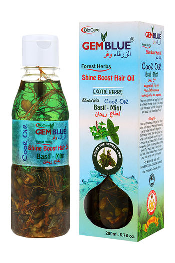 Buy Gemblue Biocare Basil- Mint Hair Oil-(200 ml) at  online | Beauty  online