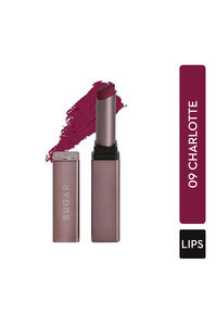 Buy SUGAR Cosmetics Mettle Satin Lipstick - 09 Charlotte (True Blue Red), 2.2 g