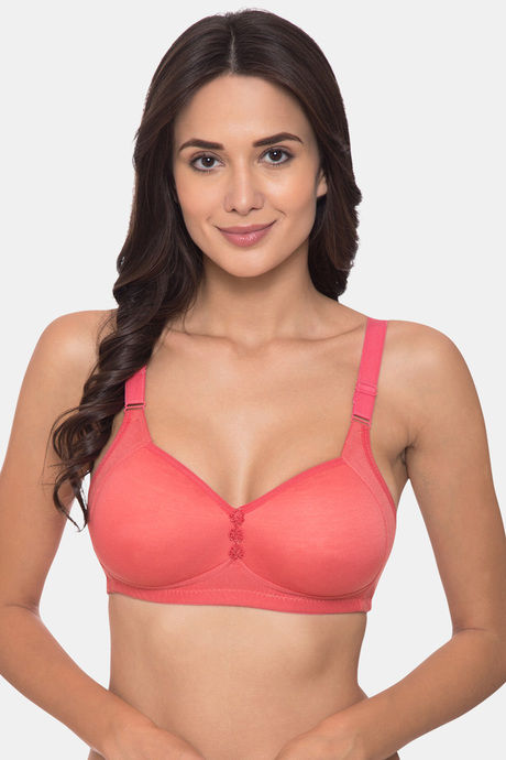 Buy Zivame True Curv Double Layered Non Wired Full Coverage Minimiser Bra -  Violet Tulle online