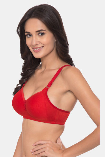 Buy Komli Very Padded Non-Wired Full Coverage Minimiser Bra - Red