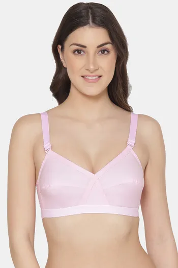 Buy Featherline Women Pink Pure Cotton Single Minimizer Bra ( 36D ), Teenager, Full Coverage, Non Padded, Pure Cotton, Everyday, Pink, Minimizer Bra