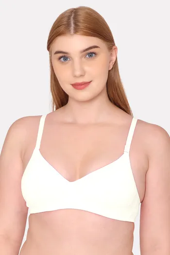 Buy Komli Padded Non Wired Full Coverage T-Shirt Bra - Off White