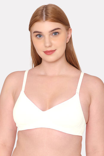 Buy Amante Double Layered Non Wired Full Coverage Cami Bra - White at  Rs.425 online