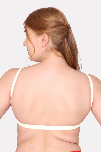 Buy Komli Padded Non Wired Full Coverage Backless Bra - Off White at Rs.319  online