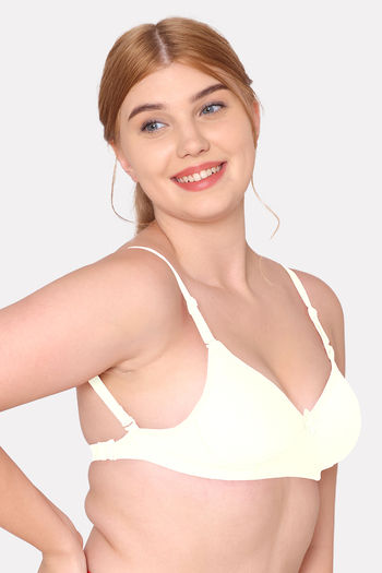 Buy Komli Padded Non Wired Full Coverage Backless Bra - Skin at Rs
