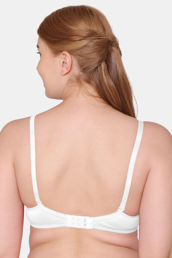 Buy Komli Double Layered Non Wired Full Coverage Super Support Bra - White  at Rs.315 online