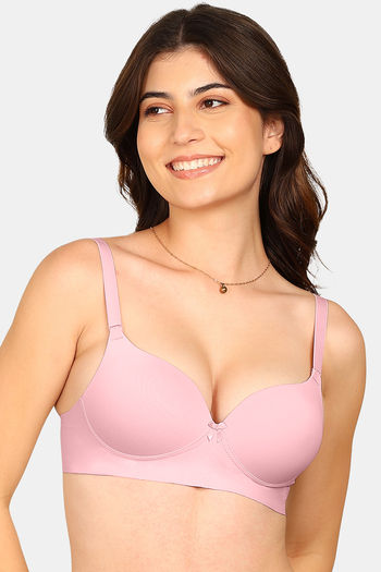 Buy Komli Non-Wired 3/4Th Coverage Push-Up Bra - Plum