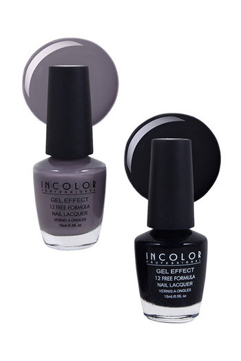 Buy Incolor Gel Effect Matte Nail Polish Combo 01 (13+17) Pack Of 02 15 Ml  Online at Discounted Price | Netmeds