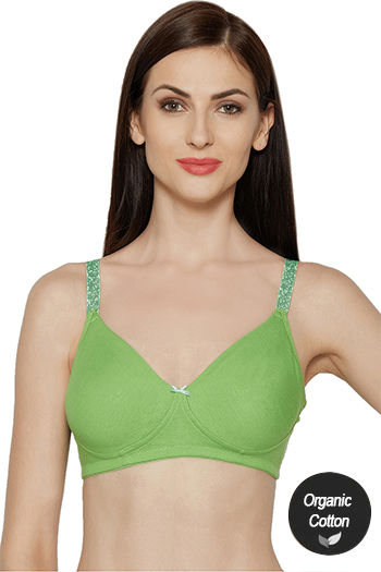 Buy InnerSense Organic Cotton Anti Microbial Backless Non-Padded Seamless  Bra - Blue at Rs.545 online