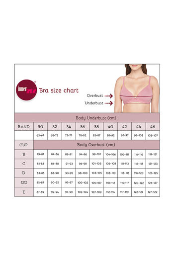 Buy InnerSense Organic Cotton Anti Microbial Padded T-Shirt Bra - Pink at  Rs.852 online