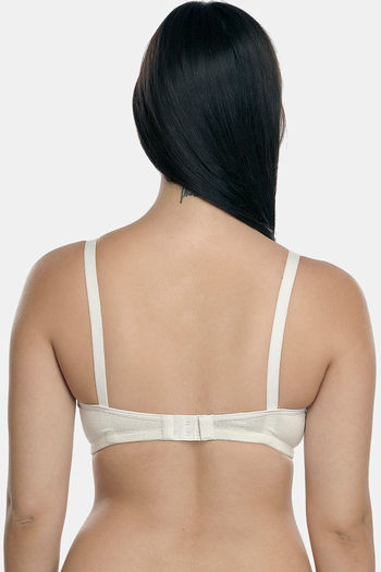 Buy InnerSense Organic Cotton Padded Wirefree Full Coverage Nursing Bra -  Skin at Rs.852 online