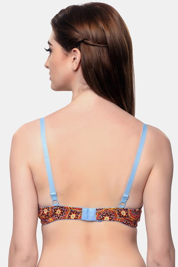 Buy InnerSense Organic & Antimicrobial Double Layered Wirefree T-Shirt Bra  - Red at Rs.384 online
