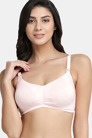 Buy Zivame True Curv Double Layered Non Wired Full Coverage Maternity /  Nursing Bra - White at Rs.405 online
