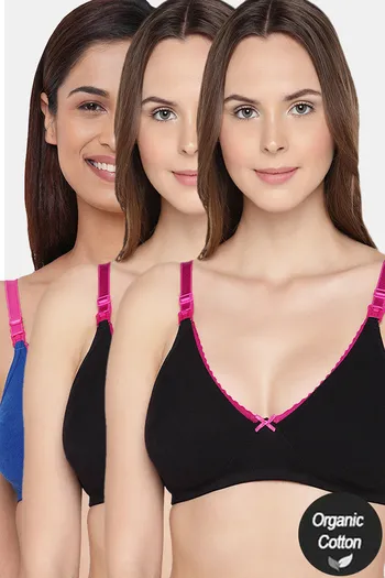 Ladies Soft Cotton Non Padded Bra in Multiple Colors - 7T4