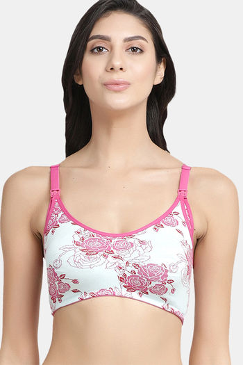 Buy Zivame True Curv Double Layered Non Wired Full Coverage Maternity / Nursing  Bra - Roebuck at Rs.360 online