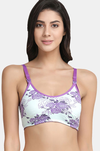 Buy Zivame True Curv Double Layered Non Wired Full Coverage Maternity /  Nursing Bra - White at Rs.405 online