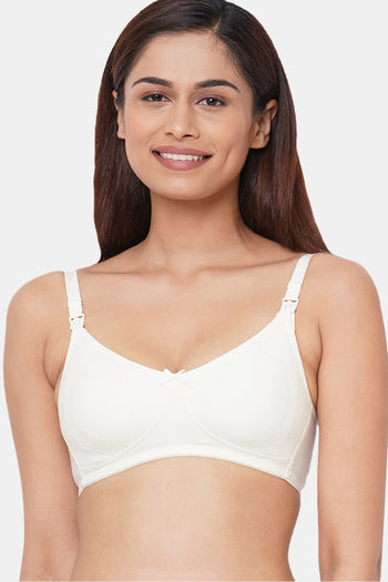 Buy Zivame Maternity Double Layered Non Wired 3/4th Coverage Maternity / Nursing  Bra - Mellow Yellow at Rs.348 online