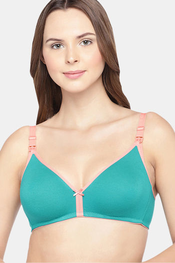 Buy Triumph Single Layered Non Wired Full Coverage Maternity / Nursing Bra  - Magnolia at Rs.1049 online