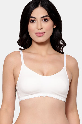 Buy Zivame Beautiful Basics Glitter Strap Push-Up Wired Medium Coverage Bra  - Deep Peacock Blue at Rs.547 online