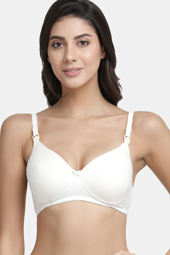 Buy InnerSense Bamboo Cotton Padded Non-Wired Full Coverage Maternity /  Nursing Bra (Pack of 3) - Skin Black Carrot Print at Rs.2695 online