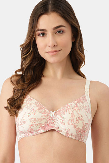 Buy Triumph Padded Non Wired Full Coverage Maternity / Nursing Bra - Skin  at Rs.1299 online