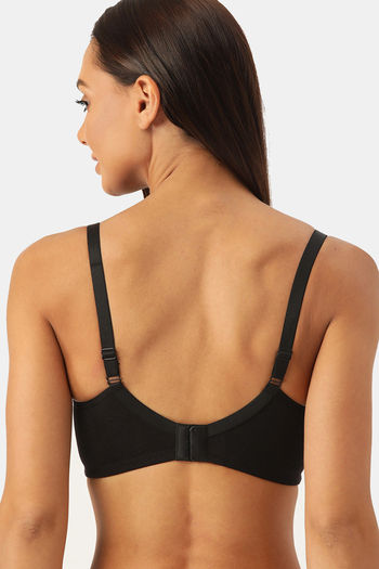 Buy InnerSense Bamboo Cotton Padded Non-Wired Full Coverage Maternity /  Nursing Bra (Pack of 3) - Black at Rs.2365 online