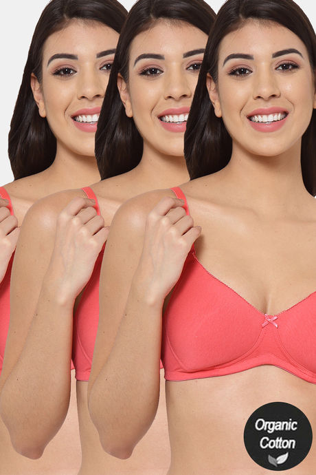 Buy Inner Sense Women's Healthy Organic Cotton Non-Padded Non-Wired T-Shirt  Bra (Pack of 3) Online In India At Discounted Prices