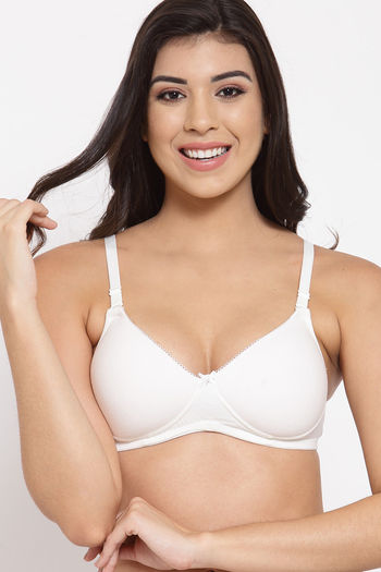Buy InnerSense Padded Non Wired Full Coverage T-Shirt Bra (Pack of 3) -  Assorted at Rs.2557 online