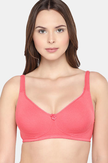 Buy Zivame Sporty Twist Padded Wired 3/4th Coverage T-Shirt Bra - Aqua Sky  at Rs.699 online