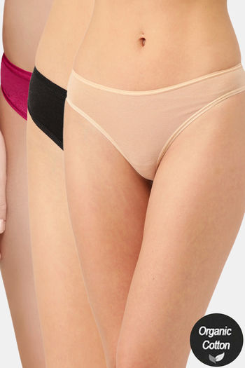 Buy InnerSense Anti Microbial Low Rise Thong (Pack of 3) - Assorted at  Rs.864 online