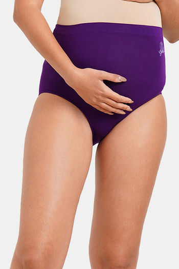 Buy InnerSense High Rise Full Coverage Hipster Panty - Acai