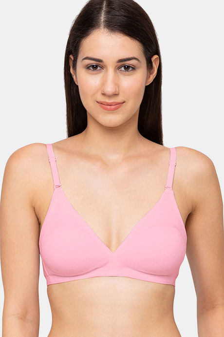 Buy Juliet Double Layered Non Wired Medium Coverage T-Shirt Bra - Pink at  Rs.329 online