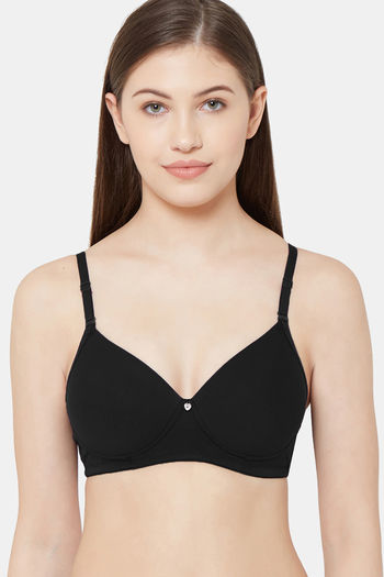Buy Juliet Padded Non Wired Full Coverage T-Shirt Bra - Black at Rs.699  online