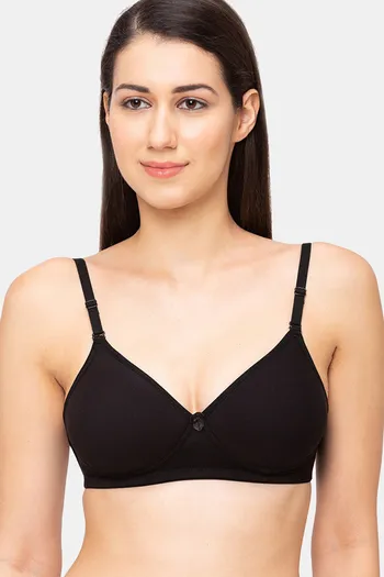 Juliet Padded Non Wired Full Coverage Backless Bra - Black
