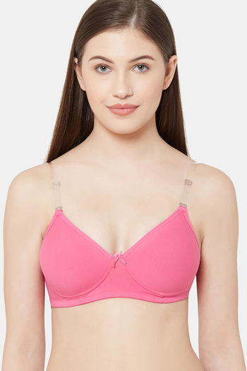 Buy Zivame Beautiful Basics Padded Non Wired 3/4th Coverage Backless Bra -  Violet Tulle at Rs.657 online