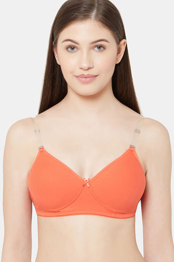 Juliet Padded Non Wired Full Coverage Backless Bra - Tomato