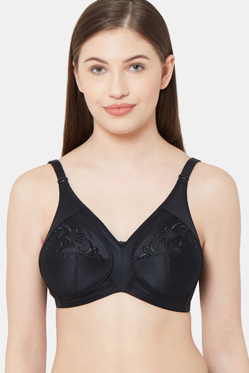 Buy Juliet Single Layered Non Wired Full Coverage Minimiser Bra - Black at  Rs.999 online