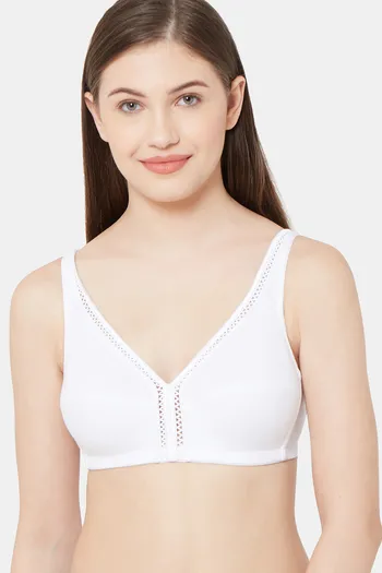 Juliet Single Layered Non Wired Full Coverage T-Shirt Bra - White
