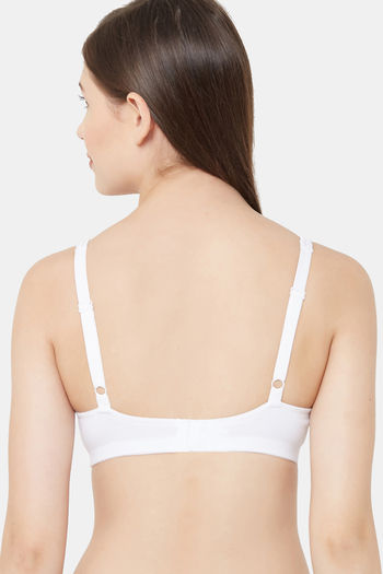 Buy Juliet Non Padded Non Wired Cut & Sew Plain Cotton Bra - White Online