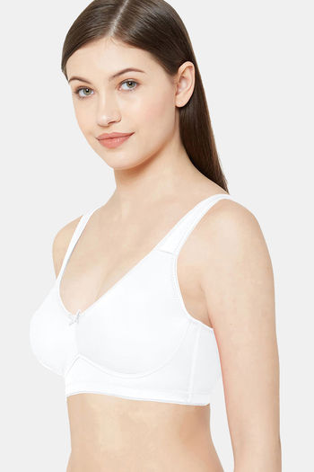 Juliet Double Layered Non Wired Full Coverage Minimiser Bra - White