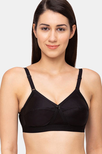 Buy Juliet Single Layered Non Wired Full Coverage T-Shirt Bra - Black at  Rs.379 online